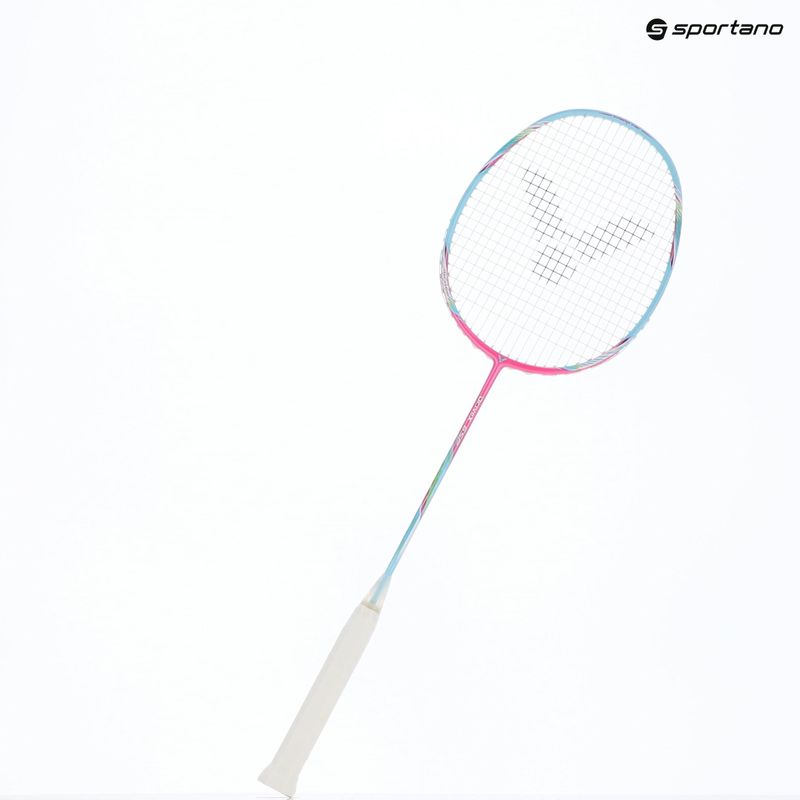 Rakieta do badmintona VICTOR DriveX 6SP QM fluorescent rose-red/light blue 5