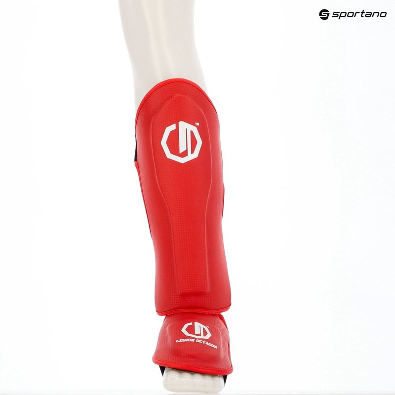 Ochraniacze piszczeli i stóp Octagon Legion Kevlar red 12