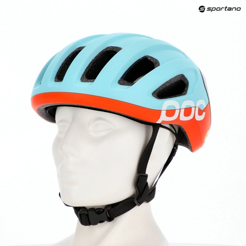 Kask rowerowy POC Amidal indicolite blue matt/carnelian orange matt 13