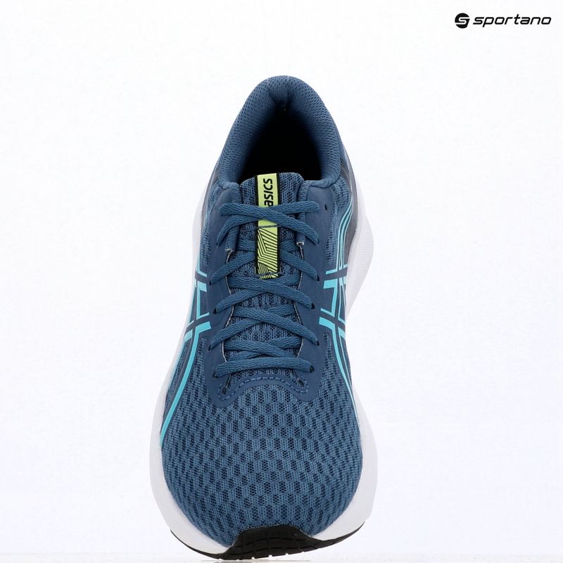 Buty do biegania męskie ASICS Patriot 14 grand shark/energy aqua 16