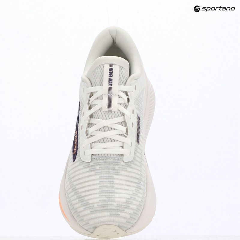 Buty do biegania damskie Brooks Revel Max brightwhite/mulledgrape/peach 13