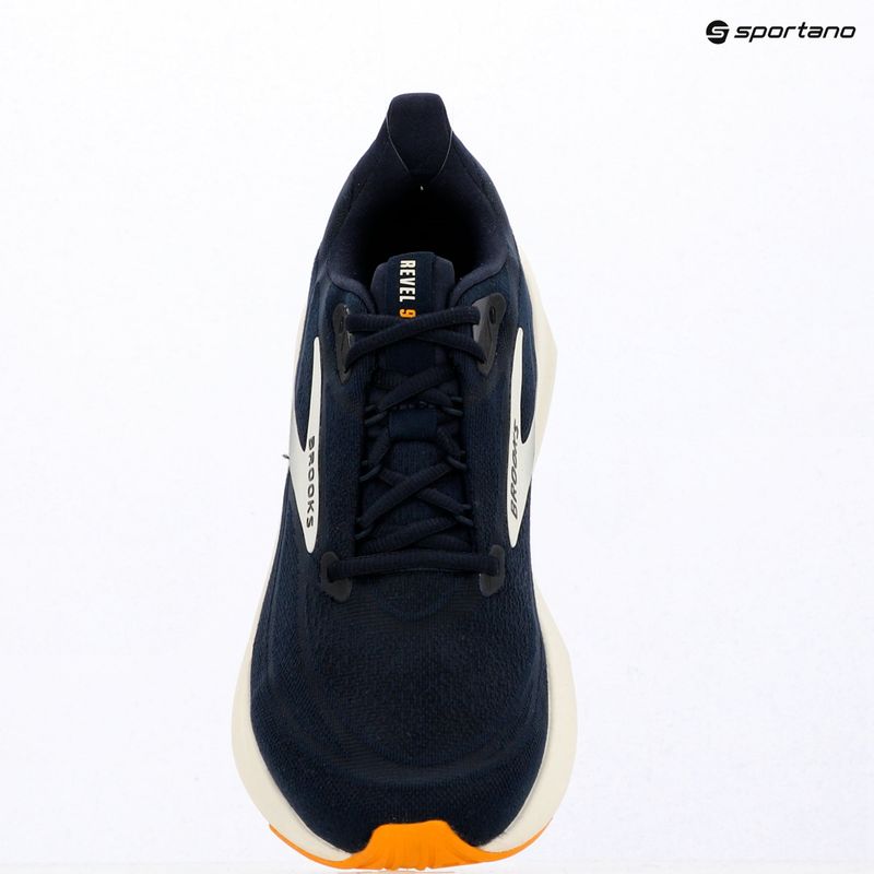 Buty do biegania męskie Brooks Revel 9 navy/navy/orange 15