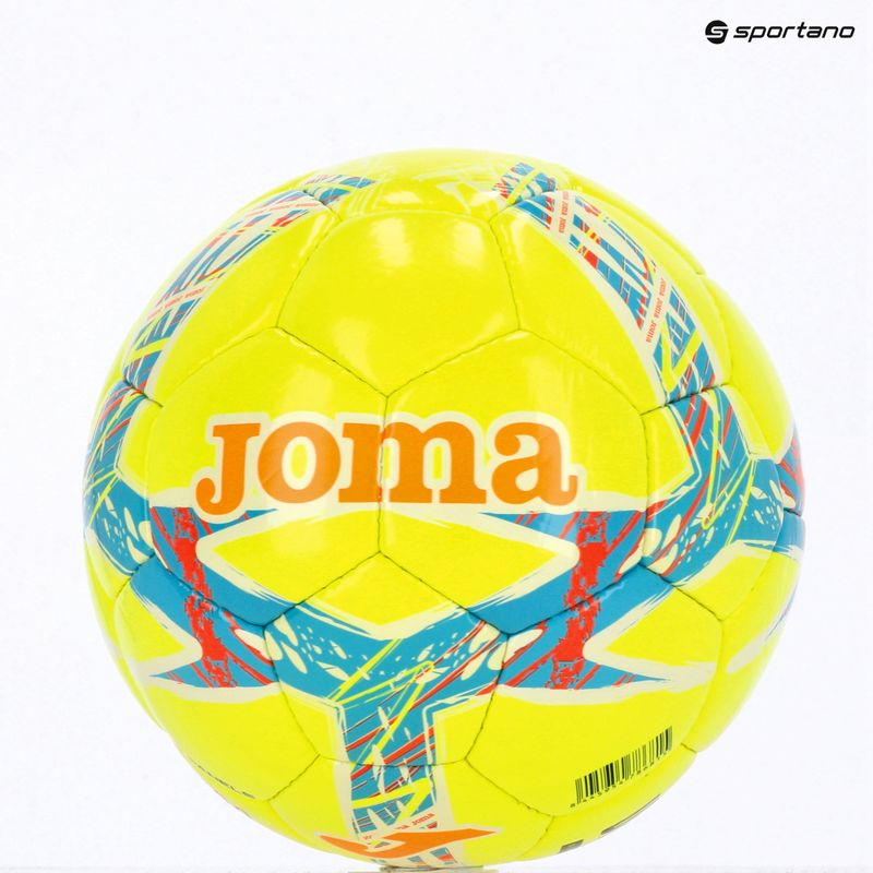 Piłka do piłki nożnej Joma Dali III yellow/fluor turquoise rozmiar 5 7
