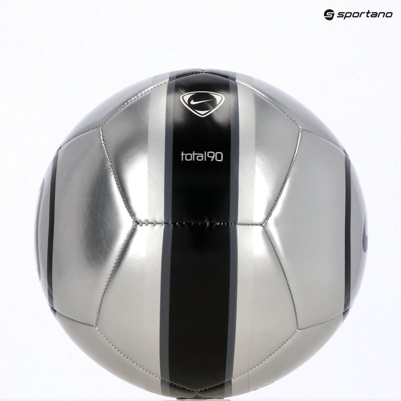 Piłka do piłki nożnej Nike Academy T90 Metallic '26 metallic silver/black/black rozmiar 5 5