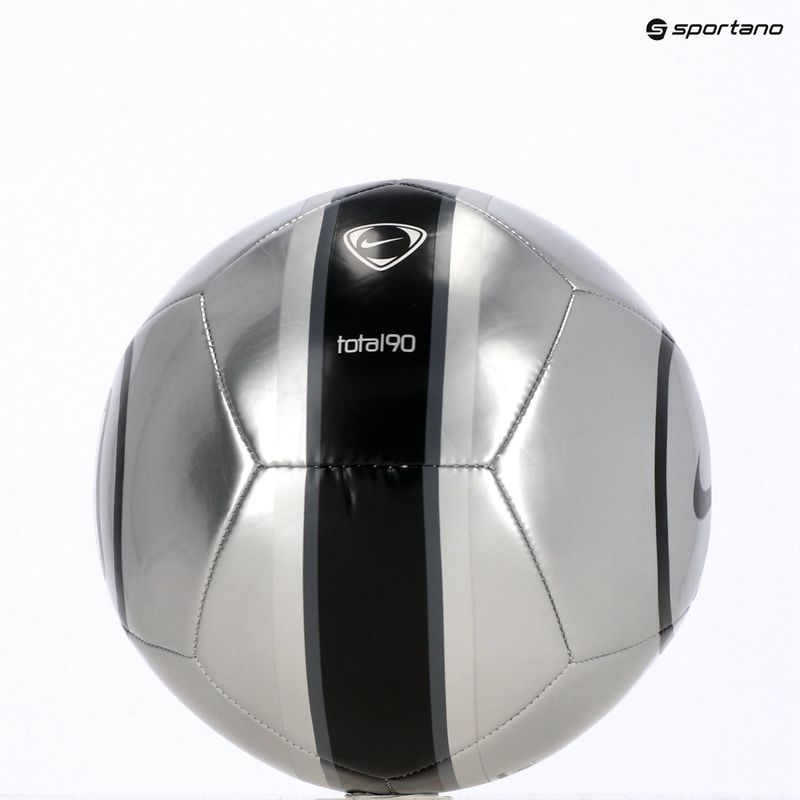 Piłka do piłki nożnej Nike Academy T90 Metallic '26 metallic silver/black/black rozmiar 4 5