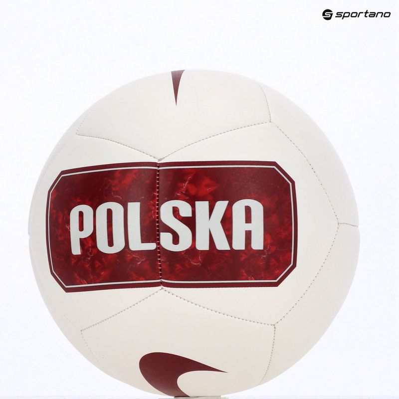 Piłka do piłki nożnej Nike Pitch Poland white rozmiar 5 5