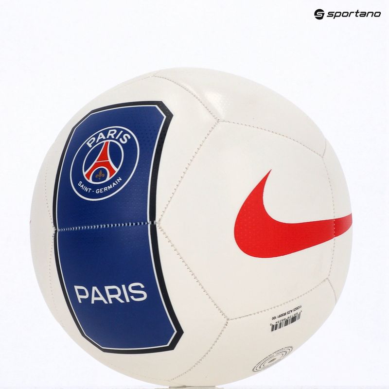 Piłka do piłki nożnej Nike Pitch Paris-Saint Germain white/old royal rozmiar 5 5