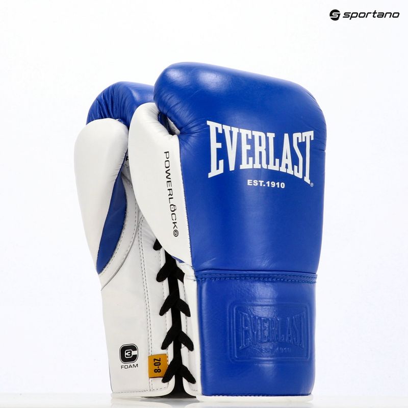 Rękawice bokserskie Everlast Powerlock OG Pro Fight blue/white 7