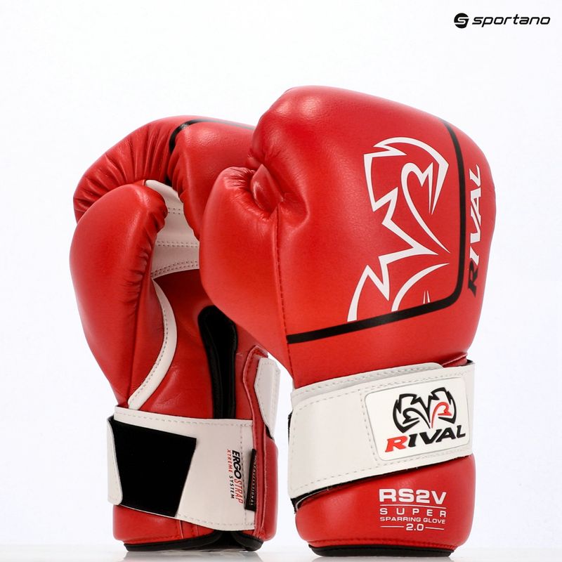Rękawice bokserskie Rival Super Sparring 2.0 red 3