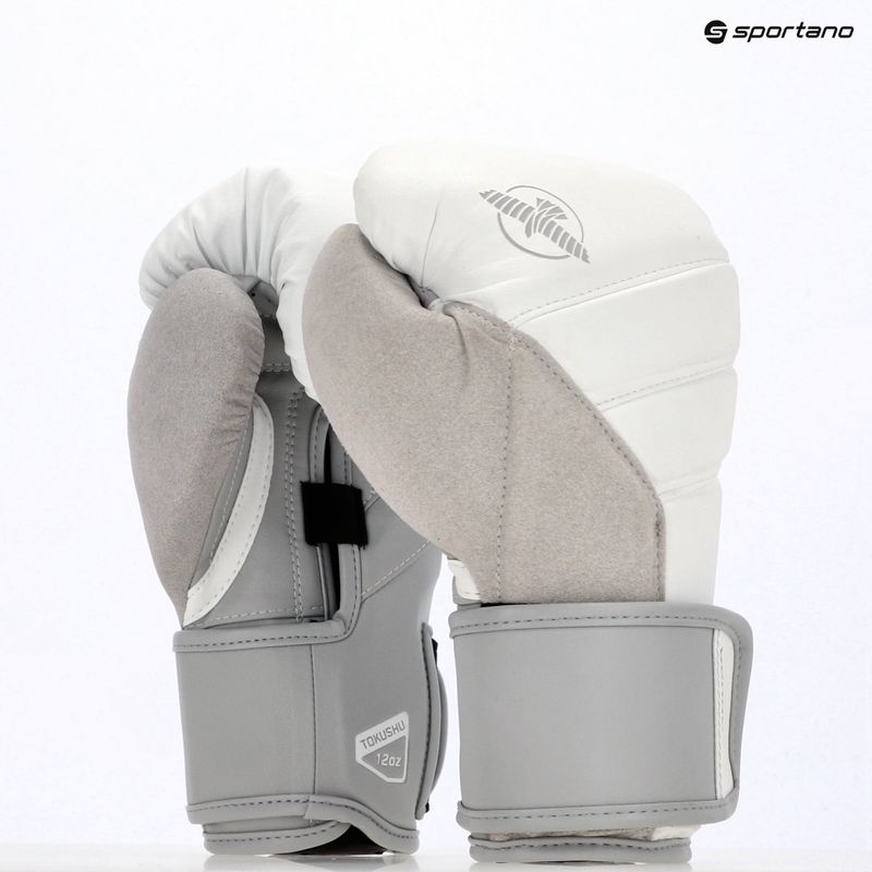 Rękawice bokserskie Hayabusa T3 white/grey 8