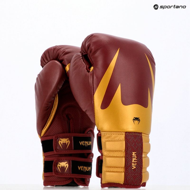 Rękawice bokserskie Venum Reverso Boxing red/gold 10