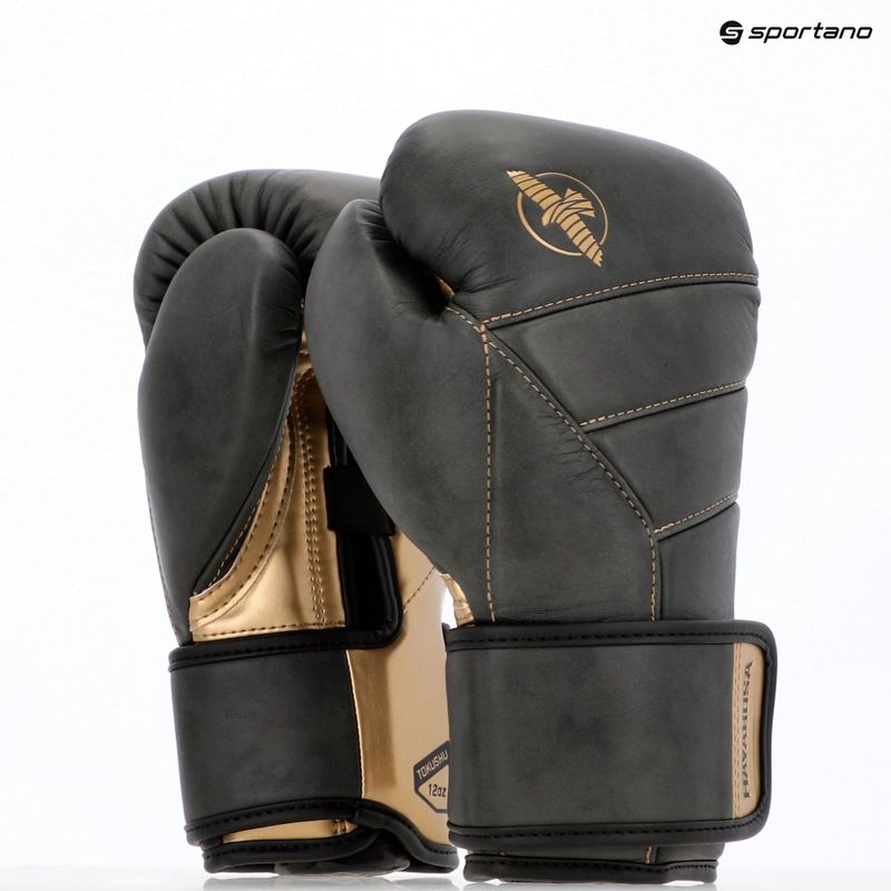 Rękawice bokserskie Hayabusa T3 LX Vintage black/gold 14