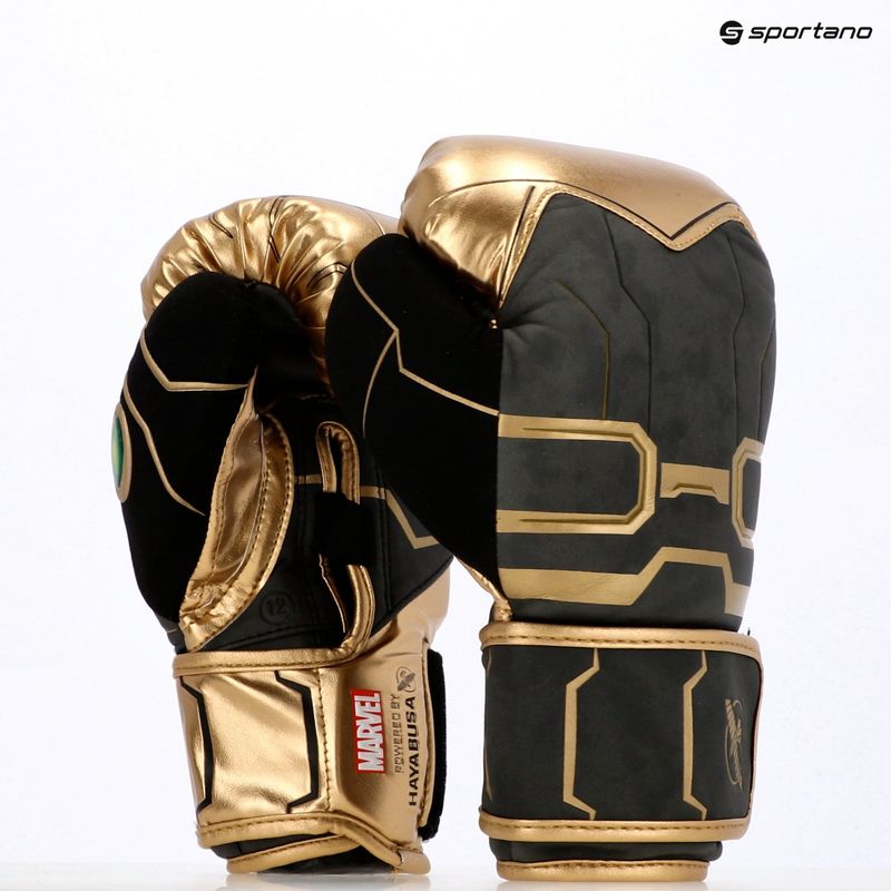 Rękawice bokserskie Hayabusa Marvel's Thanos gold/black 17