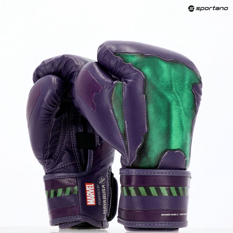 Rękawice bokserskie Hayabusa Marvel's Hulk purple/green 23