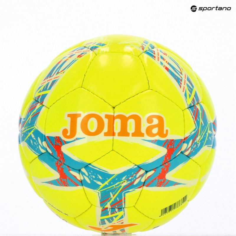 Piłka do piłki nożnej Joma Dali III yellow/fluor turquoise rozmiar 4 7