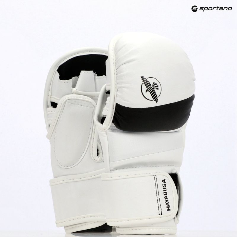 Rękawice grapplingowe Hayabusa T3 Hybrid white/black 8