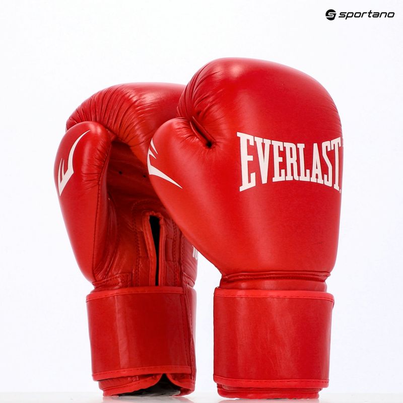 Rękawice bokserskie Everlast Amateur Competition H&L red 3