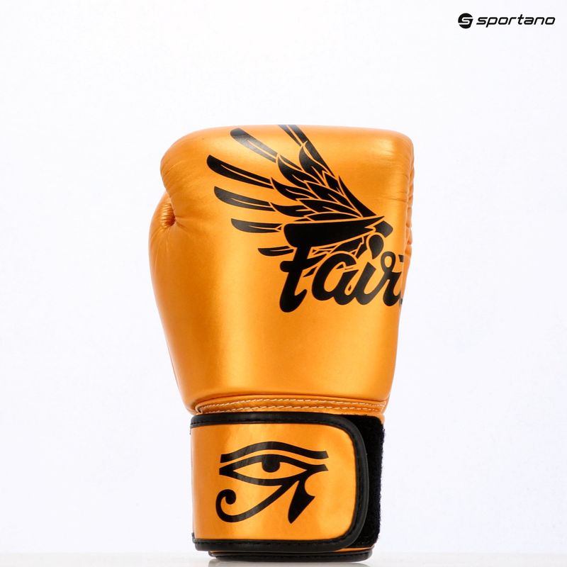 Rękawice bokserskie Fairtex Universal "Tight-Fit" Design Falcon gold 6