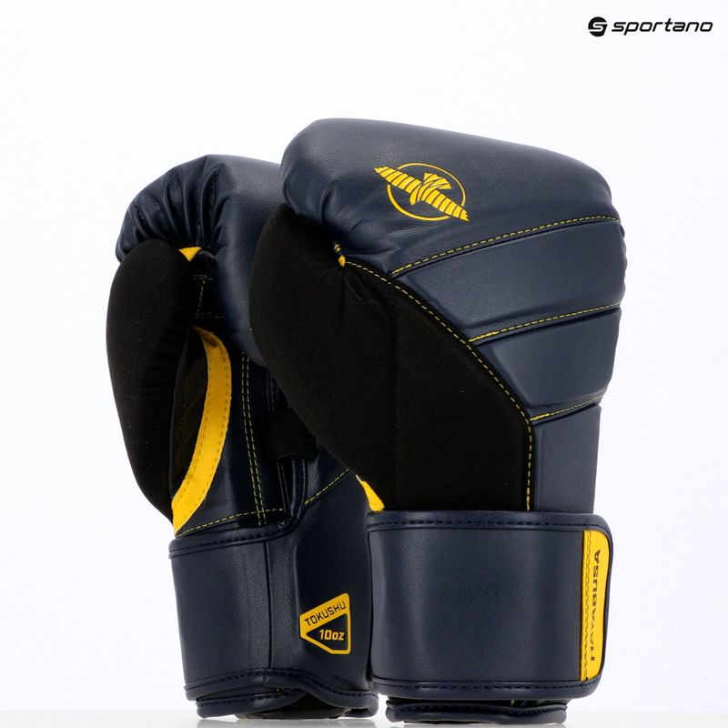 Rękawice bokserskie Hayabusa T3 navy/yellow 8
