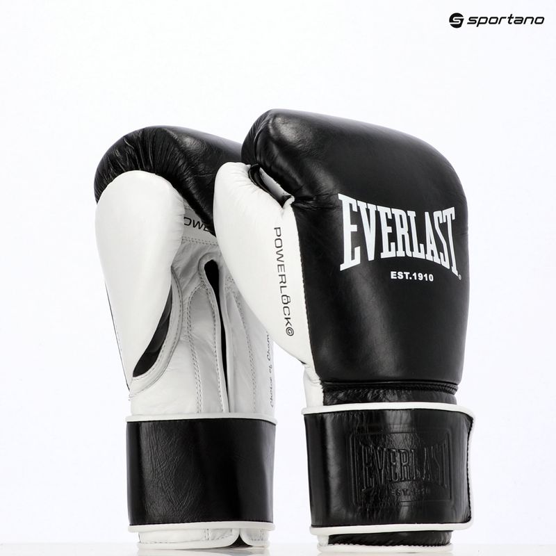 Rękawice bokserskie Everlast Powerlock Pro OG H&L black/white 7