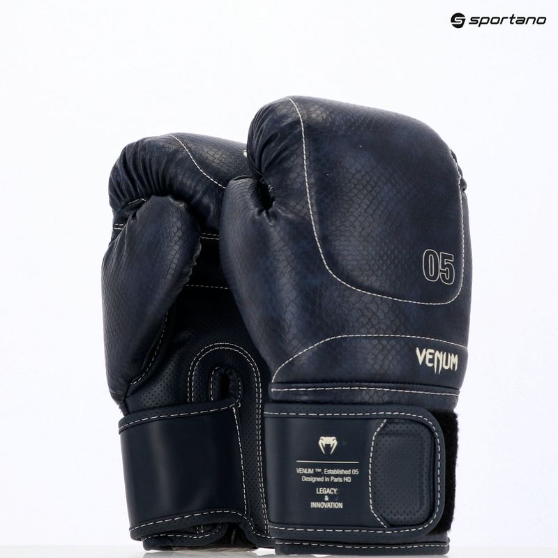 Rękawice bokserskie Venum Impact Evo Scales Boxing midnight blue 8