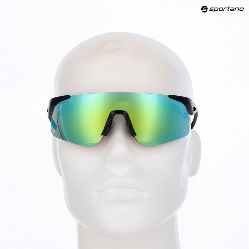 Okulary przeciwsłoneczne Red Bull SPECT Mark black/smoke with green blue mirror 7