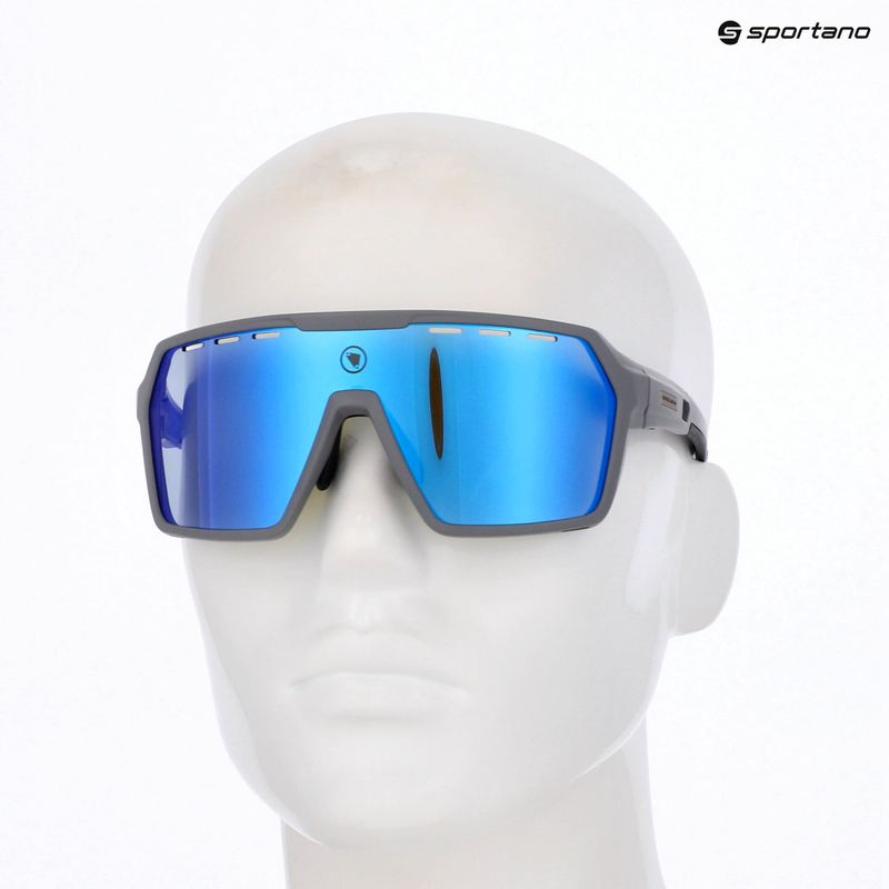 Okulary przeciwsłoneczne Endura Singletrack dreich grey/blue revo smoke/clear silver flash mirror 8