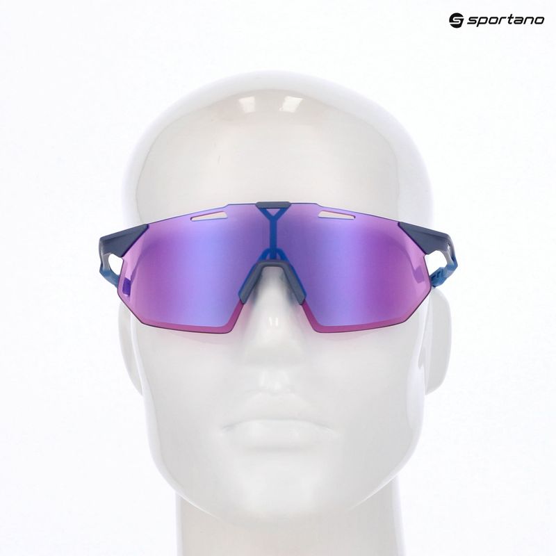 Okulary przeciwsłoneczne 100% Hypercraft SQ satin storm metallic/purple mirror 8
