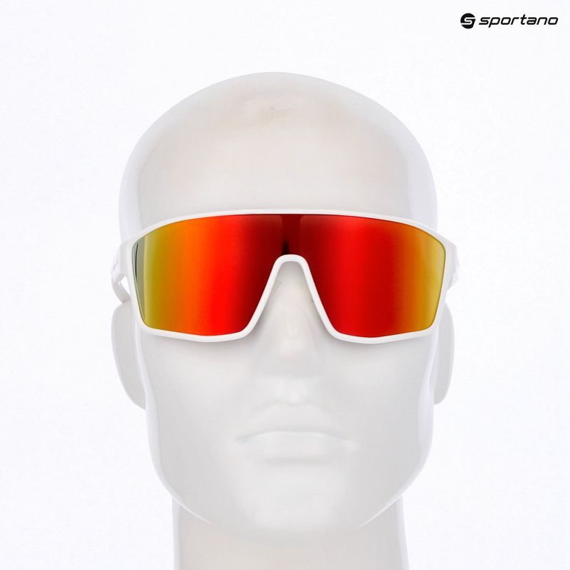 Okulary przeciwsłoneczne Red Bull SPECT Daft white/brown with orange mirror 4