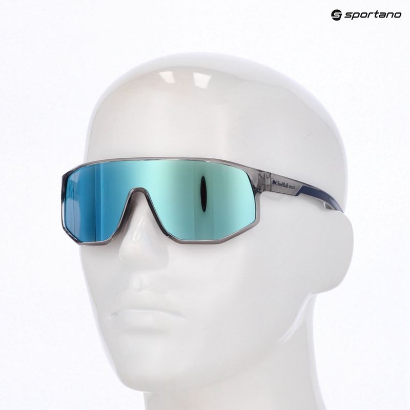 Okulary przeciwsłoneczne Red Bull SPECT Dash light grey/smoke with blue mirror 7