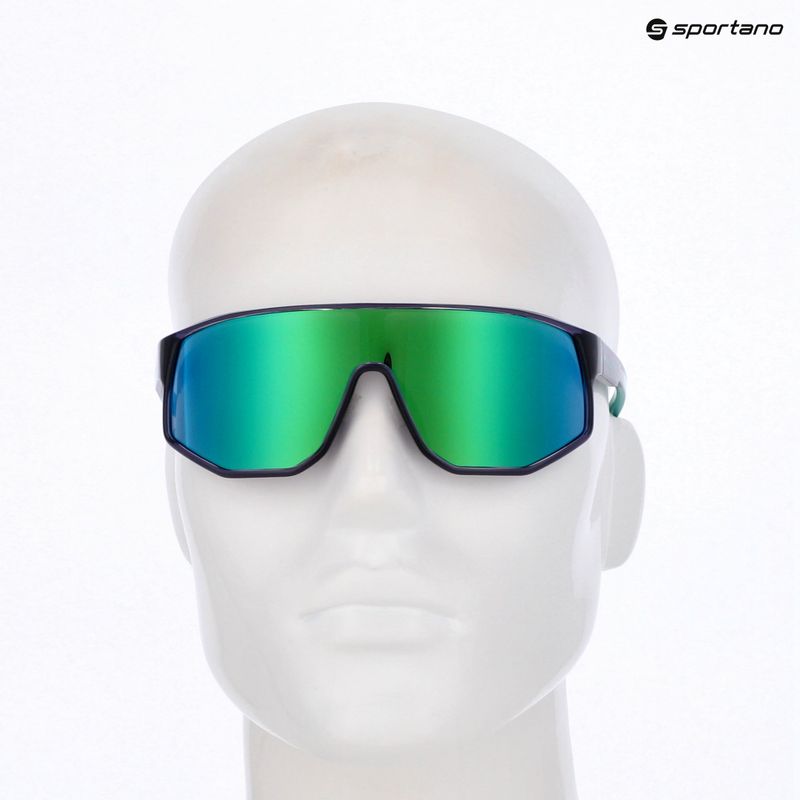 Okulary przeciwsłoneczne Red Bull SPECT Dash dark purple/smoke with green-purple mirror 7