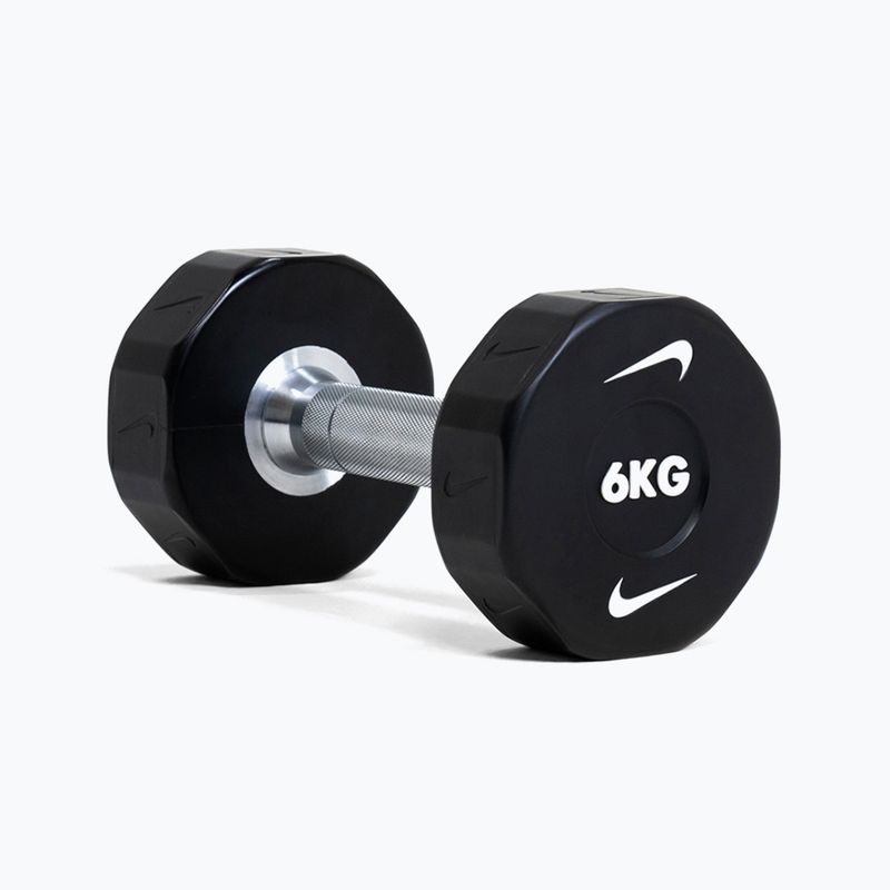 Hantel chromowany Nike Strength Pro Urethane Dumbbell 14 kg black/white 7