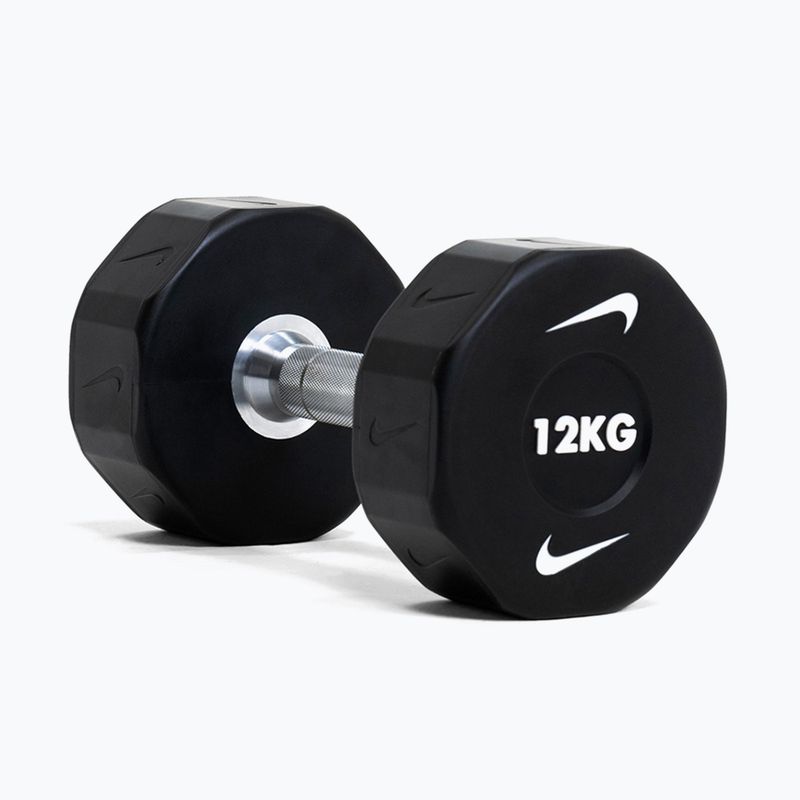 Hantel chromowany Nike Strength Pro Urethane Dumbbell 14 kg black/white 8