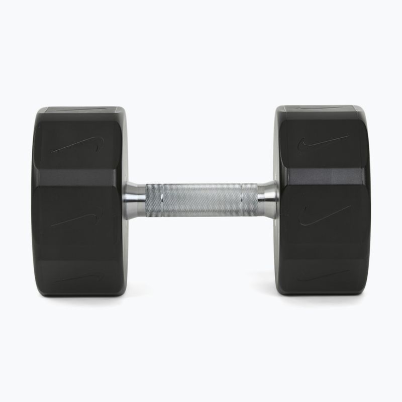 Hantel chromowany Nike Strength Pro Urethane Dumbbell 28 kg black/white 3