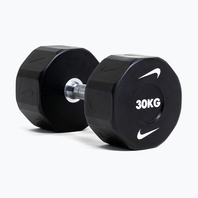 Hantel chromowany Nike Strength Pro Urethane Dumbbell 30 kg black/white 6