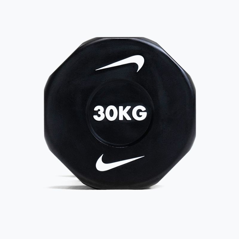 Hantel chromowany Nike Strength Pro Urethane Dumbbell 30 kg black/white 7