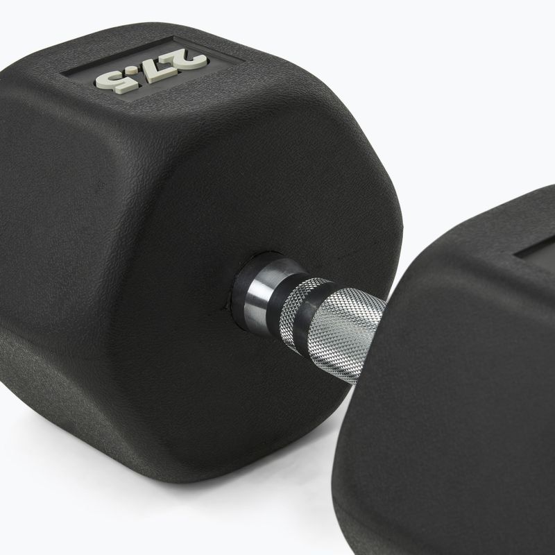 Hantel ogumowany Nike Strength Hex Dumbbell 27,5 kg black/white 4
