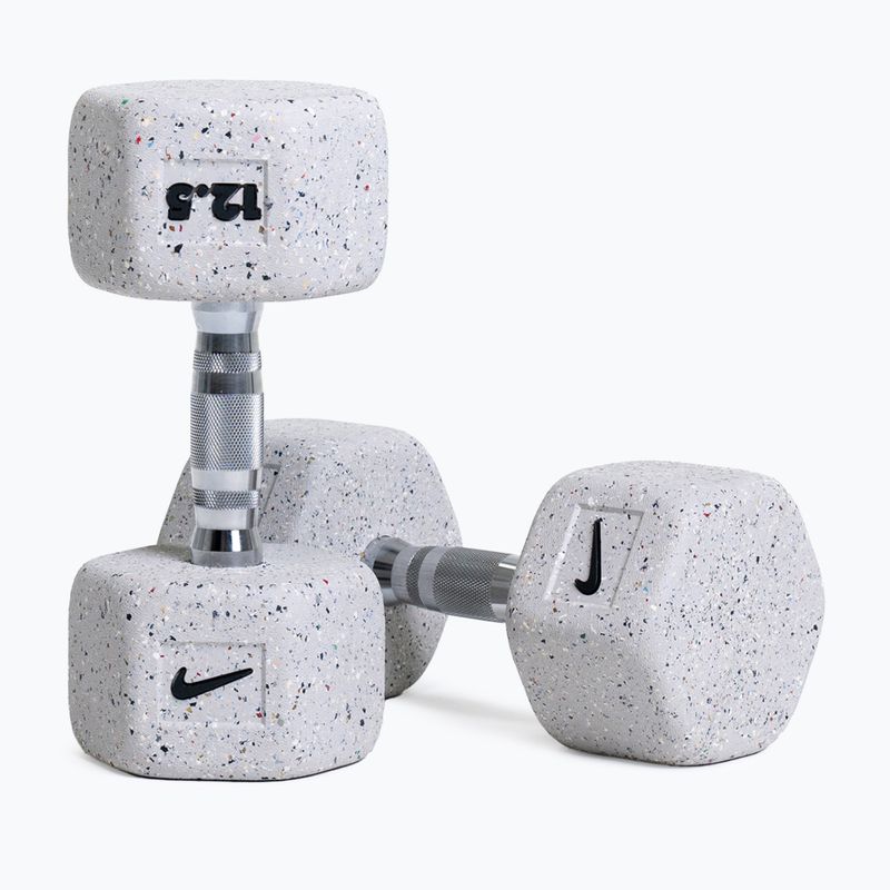 Hantel ogumowany Nike Strength Grind Hex Dumbbell 12,5 kg wolf grey 5