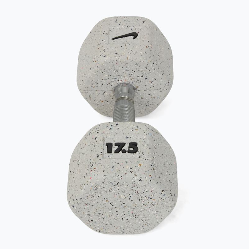 Hantel ogumowany Nike Strength Grind Hex Dumbbell 17,5 kg wolf grey 2