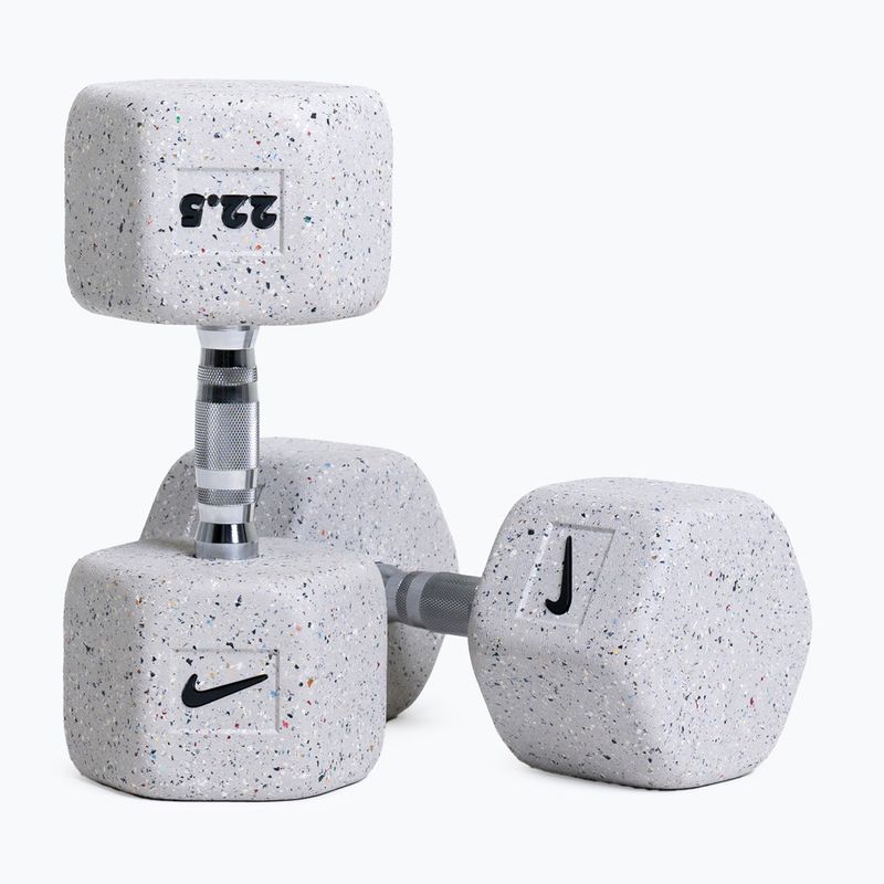 Hantel ogumowany Nike Strength Grind Hex Dumbbell 22,5 kg wolf grey 5