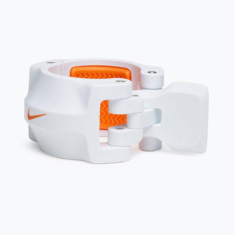 Zaciski do sztangi Nike Strength Barbell Collars 2 szt. white/orange 4