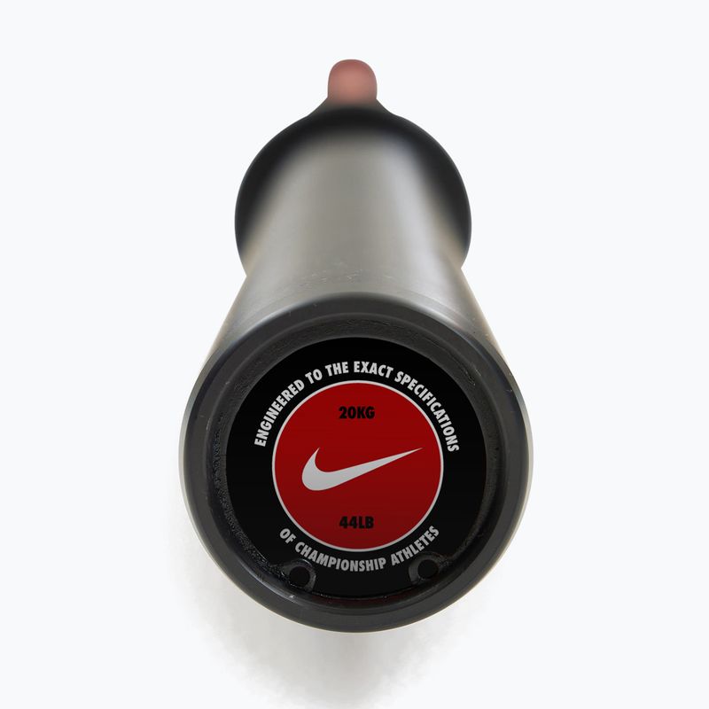 Gryf prosty Nike Strength Coated Premium Barbell red swoosh 4