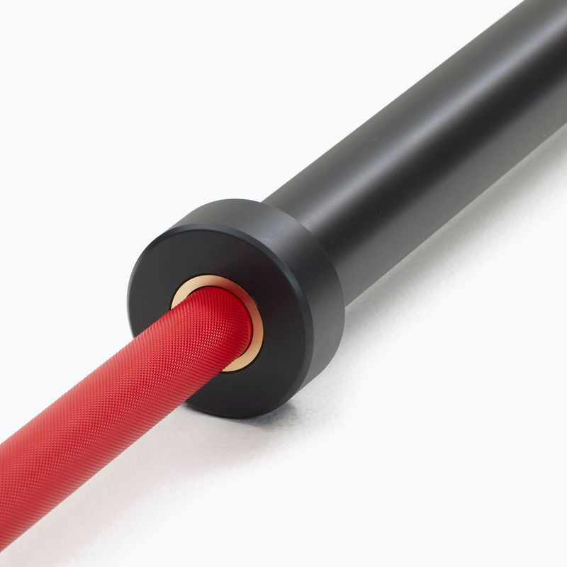 Gryf prosty Nike Strength Coated Premium Barbell red swoosh 5