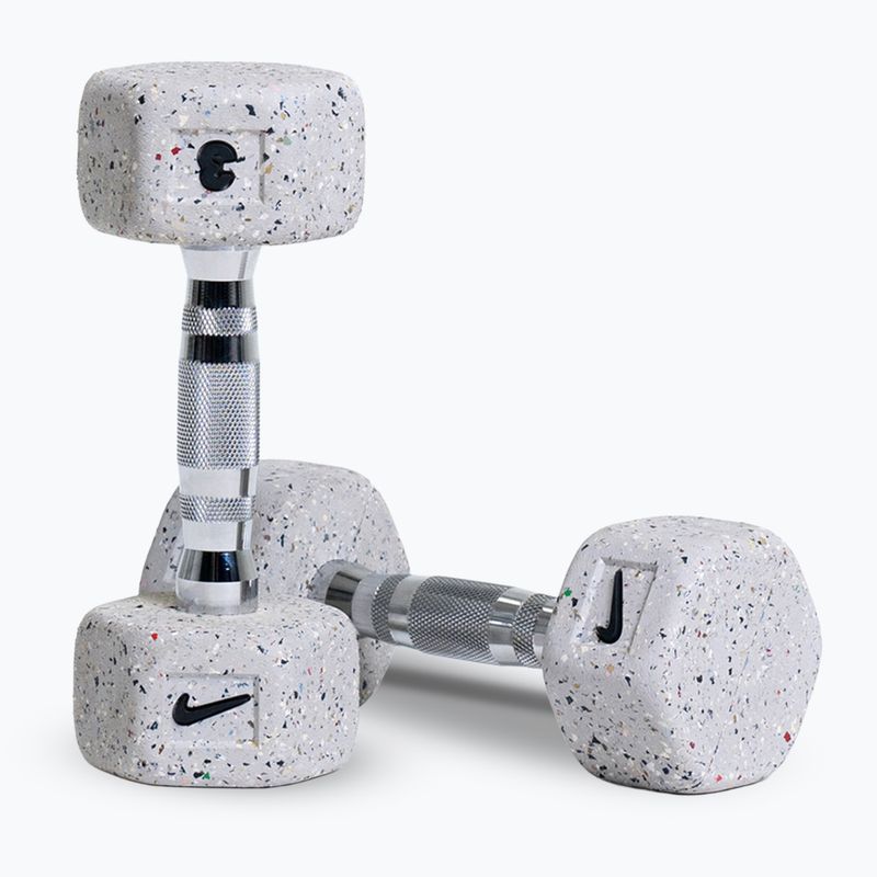 Hantle Nike Strength Grind Hex Dumbbell 2 x 3 kg wolf grey