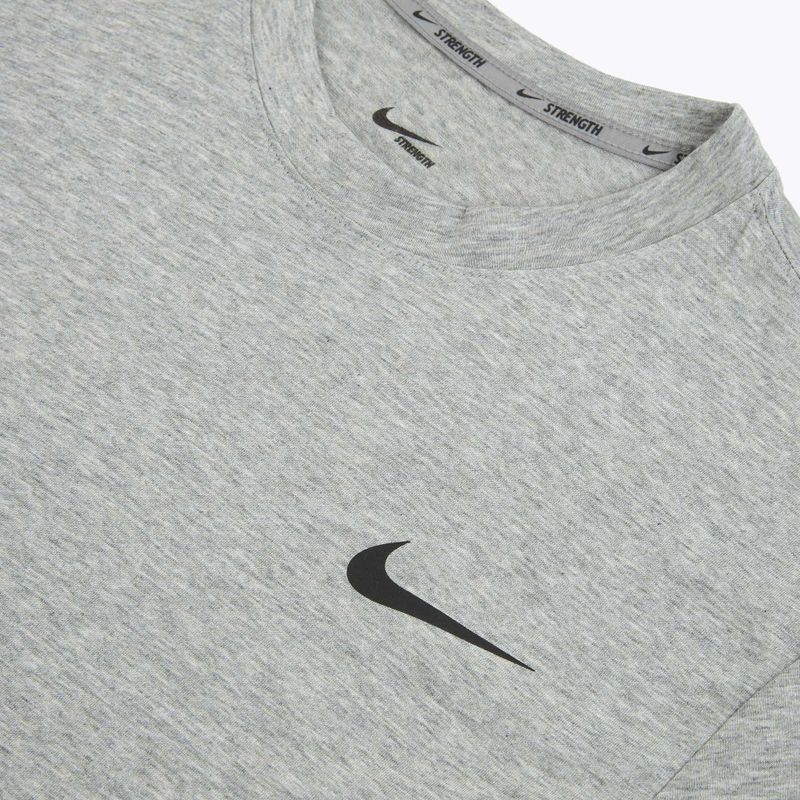 Koszulka treningowa męska Nike Strength S&C Dri-Fit heather grey/black 3