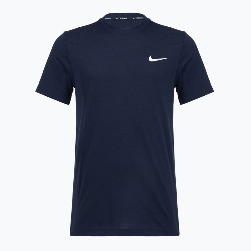 Koszulka treningowa męska Nike Strength S&C Dri-Fit navy/white