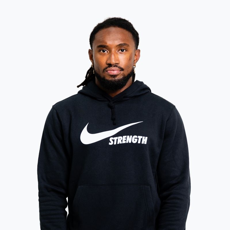 Bluza męska Nike Strength Hoodie black/white 4