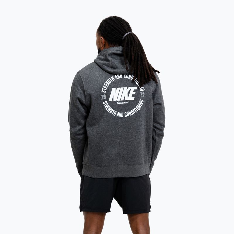 Bluza męska Nike Strength S&C Hoodie charcoal/white 3