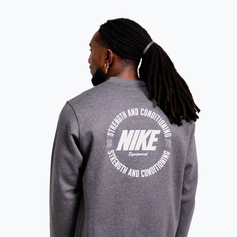 Bluza męska Nike Strength S&C Crewneck charcoal/white 3