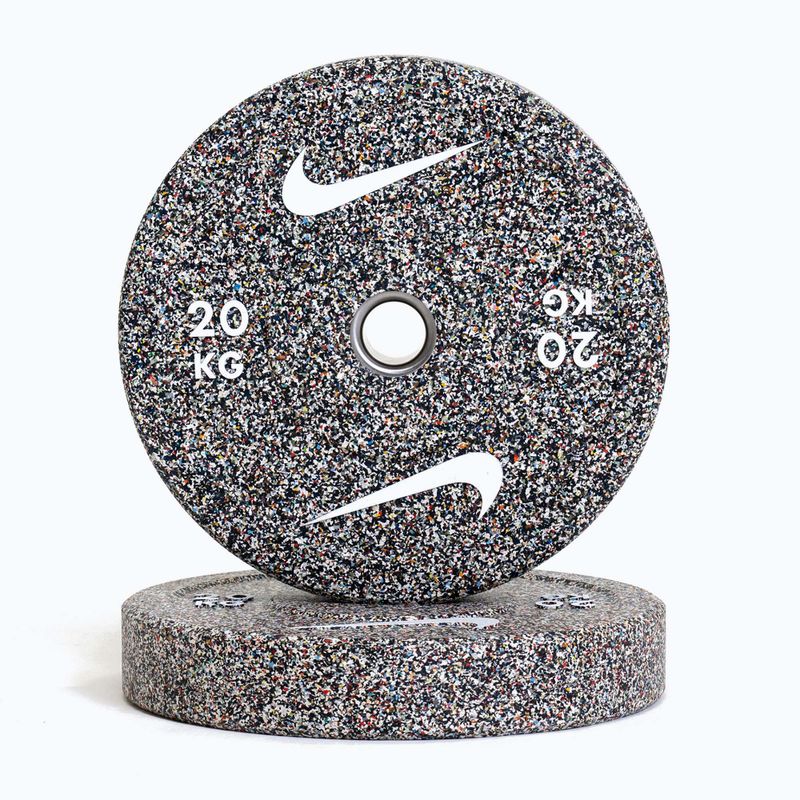 Obciążenie bumperowe Nike Strength Grind Bumper Plates 20 kg anthracite